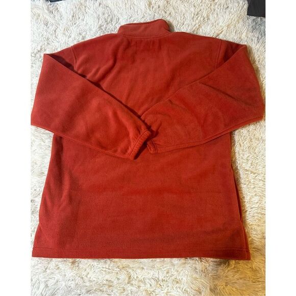 Passion USA Men's Rust Long sleeve zip up mock neck fleece sweater size L - Picture 3 of 6